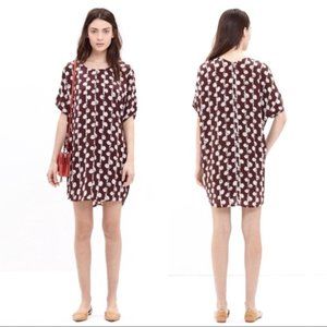 madewell // easy silk dress in batik vine